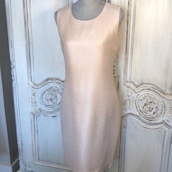 Linda Allard for Ellen Tracy Textured Sleeveless Sheath Dress with Sheer Duster - Picture 8 of 16